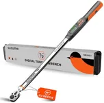 SUZUME Digital Torque Wrench (12.5-250.9 Ft. Lb/ 17-340.2 N.m) ±2% High Accuracy Digital Torque Wrench 1/2 Drive Dual-Direction Adjustable Torque Wrenches Digital with Buzzer and LED Flash