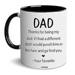 BSQUIELE Dad Mug, Gifts for Dad Cof