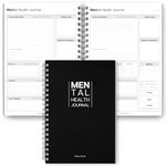 Mental Health Journal for Men | Daily Gratitude, Self Care, Intentions, Affirmations and Nutrition | A5 Mono