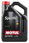 Motul 106414 | Motul Specific 100% Synthetic Car Engine Oil | Fuel Economy Lubricant Compatible With PSA Peugeot Citroën, PSA Petrol Engines, PSA BlueHDi Diesel Engines With SCR/DPF | 0W-30 | 5 Litres