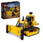 LEGO Technic Heavy-Duty Bulldozer Set, Construction Vehicle Toy for Kids, Boys and Girls with Realistic Features for Imaginative Play, Small Gift Idea 42163