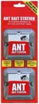 Ant Killer Bait Station Twin Pack, Ant Traps used for both Indoors & Outdoors, Destroys Ants and their Nests, Strongest Ant Control System - No Mess Clean and Easy to Use. (1 Pack)