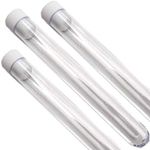 6 Inch Test Tubes with White Tops (Pack of 10)