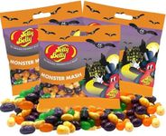 Jelly Belly Monster Mash Jelly Beans Bundle (Pack of 3) - Halloween Candy Assortment, Gourmet Jelly Beans Variety Pack, Trick or Treat Snacks, Party Favors and Gifts, Spooky Themed Candy Mix, Gluten-Free and Peanut-Free, Perfect for Halloween Parties, Candy Bowls and Gift Bags