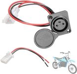 Felixstory XLR Charging Port Socket Replacement for EVO 500 800 Razor MX500 650 Izip Schwinn Electric Scooter with Free Compatible Connector Port & Cable, 18 AWG Wire