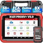 LAUNCH X431 PROS V+ 5.0 Elite Bidirectional Scan Tool with 2025 Newly Released DBSCar VII Connector,37+ Reset for All Cars,ECU Online Coding,CANFD,Key IMMO,FCA AutoAuth, 2 Yrs Free Update