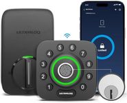 ULTRALOQ U-Bolt Pro WiFi Smart Lock with Door Sensor, 8-in-1 Keyless Entry Door Lock with Built-in WiFi,Fingerprint ID,App Remote Control,Auto Unlock,Door Status Alert,WiFi Deadbolt Door Lock