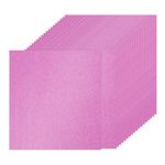 PATIKIL 20Sheets Dark Pink Glitter Cardstock Paper, 12 x 12 in 250gsm Square Premium Sparkly Paper Craft Cardstock Paper for Scrapbook Card Making DIY Art Projects Wedding Party