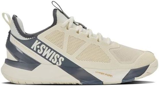 K-Swiss Men's K-Frame Speed Rublo Tennis Shoe, EGRET/Turbulence, 13 M