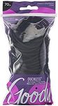 Goody Ouchless Elastic Hair Bands, No-metal, Black, 70 count