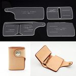 NW Short Wallet Acrylic Template Wallet Leather Pattern Acrylic Leather Pattern Leather Templates for Bags