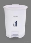 BLURISM Dog Poop Trash Can Outdoors Pet Waste Station with Lid Dog Waste Disposal Container with Removable Inner Bin Bucket Hands-free Pedal Garden Yard Home