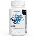 Liposomal Hyaluronic Acid Supplement - 1200mg Per Serving, High-Potency Hyaluronic Acid Capsules, Skin & Joints, 60 Softgels (Pack of 1)