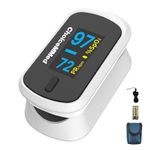 ChoiceMMed FingerTip Pulse Oximeter, 5 Years Warranty | Blood Oxygen Saturation & Heart Rate Monitor | High Accuracy | Include Storage Bag | Large Screen | Easy Operate & Carry - Pack of 1