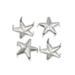 Trimming Shop Star Studs Claw Rivets, Nailhead Punk Decorative Hand Press Spikes for DIY, Scrapbooking, Goth & Fashion Accessories, 15mm, Silver, 50pcs