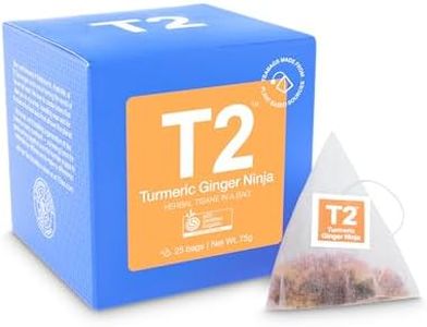 T2 Tea Organic Turmeric Ginger Ninja, Turmeric and Ginger Tea in Gift Cube 100 g, 1 x 100 g