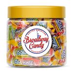 Broadway Candy Sweets Jar 600g - Jolly Rancher Hard Candy Assortment - Individually Wrapped American Sweets - Approximately 85 Pieces
