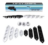 Tipsy Ships Beer Pong Set V2 - The Ultimate Battle Pong Party Game - 8 Ship Trays, 3 Ping Pong Balls Included. Fits Any Standard Plastic Cup, Battle on Any Table!