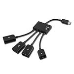 Micro USB Charging OTG Hub Splitter Cable for Smart Phone Android Tablet 4 in 1 - axGear