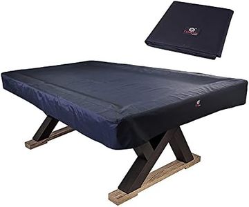 7/8/9FT Heavy Duty 600D Polyester Canvas Billiard Pool Table Cover(7 Colors Available), Black, 7-Foot