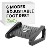 MAK7 ONLINE BIZ Foot Rest for Home, Office Chair | Foot rest for Under Desk, Adjustable Leg Rest Stool with 6 Modes, Foot Rest for Office Chair | Ideal for Office Table chair | Living Room Seating, Home Relaxation