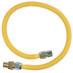 BrassCraft CSSC45R-36 P Safety Plus Gas Appliance 5/8" OD Connector with 1/2" MIP EFV x 1/2" FIP x 36"