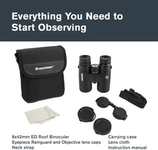 Celestron Nature DX ED 8x42 Binoculars – Waterproof, Fogproof Optics