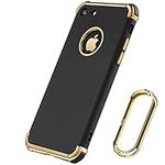 iPhone 6 Plus Case, iPhone 6S Plus Case, Tverghvad Luxury 3 in 1 Electroplated Ultra Thin Slim Fit Soft Cover Case for iPhone 6 Plus/ 6S Plus (Black)