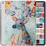 DuraSafe Cases for iPad Pro 11 inch 4th 3rd 2nd Gen Printed Cover A2759 A2762 MNXE3HN/A MNXD3HN/A A2435 MNXG3HN/A A2761 MNXF3HN/A A2377 MNXJ3HN/A MNXH3HN/A MNXN3HN/A MP553HN/A A2228 - Deer Print