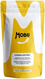 Acidophilus Lactobacillus 50mg Probiotic - 120 Tablets 500 Million CFU - Supports Healthy Gut Microbiome and Digestion System - Bloating Relief Probiotics - UK Made - GMP Approved - MOBU