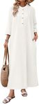 Celmia Cotton Dress for Women Casua