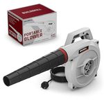 BUILDSKILL 620W Air Blower Machine | 16000 RPM 1.5 kg Heavy Duty Copper Armature Air Blower with Variable Speed | Air Flow of 3.7 m3/min | Suitable for Large & Small Areas | 3 Meter Long Wire - Grey