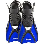 IST FK31 Otter Trek Fins for Swimming, Snorkeling, Scuba, Watersports Blue Medium (Size:7-10)