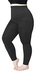 SHAPERMINT High Waisted Medium Compression Leggings - Shapewear for Women, Gray, 2X-Large