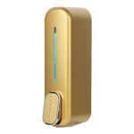 Bath Guru Multipurpose Soap Dispenser Wall Mounted ABS Shampoo Lotion Sanitizer Dispenser for Bathroom (350 Ml, Smart Gold)(Plastic)