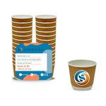 SANWALSA (150 ml,Brown- Pack of 50-Piece, Paper Disposable Ripple Cup Eco-Friendly, Safe & Hygienic for Juice,Coffee,Tea,Home,Office,Party & Wedding Events