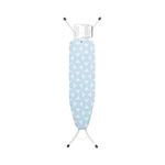 Brabantia - Ironing Board A - with Steam Iron Rest - Compact & Foldable - Adjustable Height - Non-Slip Feet Cotton Cover - Child & Transport Lock - Fresh Breeze - 110 x 30 cm