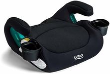 Britax UpNGo Backless Booster Car Seat, Lightweight and Portable Travel Booster with Slim Design and PosturePlus, Accommodates Kids up to 120 Lbs and 63” – Raven Black