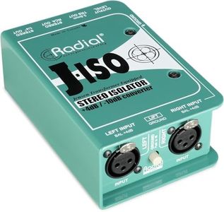 Radial Engineering J-ISO Jensen Transformer Equipped Stereo Isolator +4dB to -10dB Converter