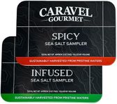 Sea Salt Gift Set - Infused & Spicy Salt Sampler Collections - 12 Flavors with Reusable Tins - Great Gifts for Everyone - by Caravel Gourmet