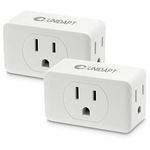 Unidapt 3 Outlet Multi Plug Wall Adapter, Multiple Outlet Splitter, Extender Grounded Wall Tap Power Plug Expander for Cruise Ship Home Office Dorm Essentials, 2-Pack