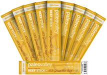 Paleovalley 100% Grass Fed Teriyaki Beef Sticks - Delicious Gluten Free Beef Snack - High Protein Keto Friendly