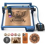 SCULPFUN S30 Laser Engraver with Auto Air Assist Pump and Nozzle, 5W Laser Cutter for Smooth & Clean Cutting, High Accuracy Laser Engraving Machine, Longer Service Life, Area Expandable to 36.8x35.6"