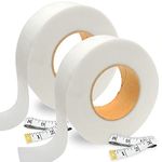 Tuloka 2 Rolls Hem Tape 140 Yard Hemming Tape Iron-on Tape for Curtains Trousers Clothes Jeans Garment, 2.5cm Wide (70 Yard/Roll)