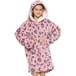 A2Z 4 Kids Girls Boys Oversized Hoodie Snuggle Blanket Super Soft Warm Fleece Kangaroo Pocket