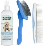 We Love Doodles Organic Dog Detangler, Large Slicker Brush & Large Comb