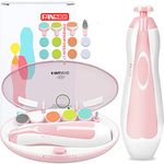 Baby Nail FileUpgraded Safe Baby Nail Trimmer Clipper - Electric Baby Nail Trimmer for Newborn or Toddler Toes and Fingernails - Girls and Boys Accessory - (Pink)