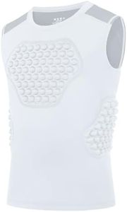 Roadbox Baseball Chest Protector Youth, Padded Compression Shirt Heart Guard Sternum Rib Gear for Football Softball Lacrosse