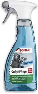 SONAX Cockpit Spray Matt Effect 500ml | Sport Fresh Fragrance | Dashboard Cleaner for Car | Dust-Repellent, Protective Plastic Care | For Matte, Textured Surfaces, Wooden Panels | Art. No. 03572410