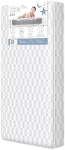 Dream On Me Twilight 5” 88 Coil Innerspring Crib and Toddler Mattress, Grey Waterproof Vinyl Cover, Greenguard Gold & JPMA Certified, 10 Years Manufacture Warranty, Made in U.S.A, Removable Cover